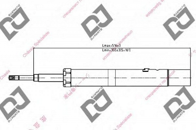DJ PARTS ds1078gs -  Амортизатор